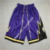 New Fashion Mens Basketball Vince 15 Carter Tracy 1 McGrady Shorts Breathable Pants Team White Red Blue Black Yellow Purple College Short