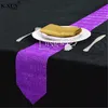 Or \ argent diamant chemin de table maille coureurs décorations en tissu de fête de mariage accessoires pour la maison 210628