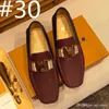 A1 21Ss lyxiga män ärtor skor pekade tå mens formell sko brun elegant enkel kostym gentleman loafers lägenheter affärsläder storlek 38-46