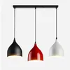 LED plafond hanger lamp Zwart witte rode kleur 3 kop kroonluchter indoor home decoratie moderne led licht licht verlichting luminaire