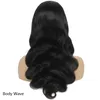 13X4 Lace Front Wigs Transparent Human Hair Wig Pre-Plucked Straight Body Wave Water Kinky Curly Brazilian Peruvian Malaysian Indi304p