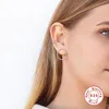 Stud 100 925 sterling zilveren oorbel minimalistische cirkel kraakbeen vrouw oorbellen voor feest jubileum piercing pendientes gift8612944