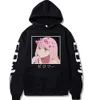 Janpanese anime nul twee hoodie lieveling in de Franxx bedrukte hoodies voor mannen / vrouwen tops y0803