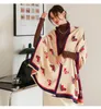 스카프 여성 겨울 스카프 캐시미어 랩 디자인 격자 무늬 패밀리 샤플 shawls 여성용 두꺼운 따뜻한 hijab 담요