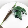 65cm 열대성 몬스터 큰 인공 식물 가짜 야자수 녹색 플라스틱 leafs 18 머리 코코넛 나뭇 가지 가정 장식 210624