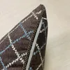 クッション/装飾的な枕Hinyeatexヴィンテージダークブラウンソフトレーヨンチェニルダイヤモンド織りの装飾ケース45x45cmソファブルーホワイトラインクシオ