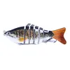 5 pçs / lote multi-seção Fish iscas duras iscas 5 cor misturada 10 cm 15.4g 6 # gancho peixes ganchos pesca pesca acessórios jm023