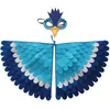 Halloween Party Supplies Kostüm für Kinder Eule Vogel Flügel mit Maske Haloween Junge Mädchen Ausgefallenes Tier Outfit Nacht Kleinkind Neue Geschenke Kind