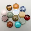 14mm pedra natural redondo cabochão caembon solto grânulos Rosa de quartzo Turquesa pedras patch face para reiki cura ornamentos de cristal colar anel brincos de jóias fazendo