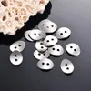 100pcs 로트 실버 스테인레스 스틸 Clasp 커넥터 DIY 팔찌 목걸이 팔찌 빈 스탬핑 태그 쥬얼리 11 * 14mm 크기 만들기