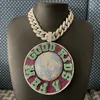 Europa en Amerika Hotsale Men Women Draai Earth Pendant Necklace met 5 mm 24inch touwketen Nice Gift