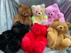 Parti Peluş Teddy Bear House Terlik Kahverengi Kadın Ev Kapalı Yumuşak Kaymaz Faux Kürk Sevimli Kabarık Pembe Kış Sıcak Ayakkabı