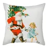 Cushion/Decorative Pillow Fuwatacchi Merry Christmas Cushion Covers Cartoon Style For Home Sofa Deacorative Throw Pillows Case Year