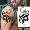 Waterdichte Tijdelijke Tattoo Sticker Dragon Wolf Flash Tattoos Wings Cross Body Art Arm Owl Fake Tatoo Men