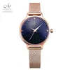 ساعة معصم روز الذهب SK Women Watch 2021 Sky Lady Wrist Watches شبكة أنثى ساعة للهدية القطربة Relogio Feminino