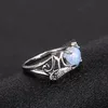 Herz Opal Mama Ring Diamant Cluster Ringe Frauen Mutter Modeschmuck