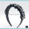 Aessories & Tools Productswomen Girls Baroque Flower Glass Beads Hairband Headband Adult Hair Aessories1 Drop Delivery 2021 Hox6F