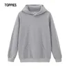 Toppies Woman Hoodies Solid Color Pullovers Female Jumpers White Sweatshirts Oversized Streetwear 210927