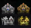 4 estilos King e Queen Cosplay Hairbands com cristais de ouro prata crianças Natal Cosplay Crown Hair Acessório JJB11144