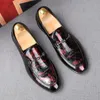 2022 Rock & Roll designer mens dress shoes luxury Crocodile pattern loafers wedding Groom Casual Footwear EUR size: 38-44