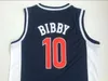 대학 야구 착용 망 아리조나 와일드 캣 # 10 마이크 Bibby 유니폼 # 24 Iguodala 3 # Shareef Abdur Rahim Jersey # 1Bogues # 33 모닝 셔츠