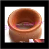 Other Drop Delivery 2021 Brown Wood Flesh Tunnel Ear Plug Expander Piercing Fashion Body Jewelry 8Mm 20Mm Double Flare Earring Wholesale Al