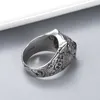 Moda Tiger Head Dominering Man Ring Creative Retro Ring de alta qualidade 925 Silver Plated Ring Jewelry Supply2468267