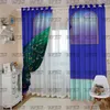 Wild High-Grade Curtain Hipster Designer Serie Toppkvalitet Tyg Hem Sovrum Badrum Transparent Glas Fönsterdörr Multi-Function Luxury Curtain