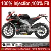 Einspritzverkleidungen für Aprilia RSV4 Rot Schwarz RSV-1000 RSV 1000 RSV1000 R RR 09 10 11 12 13 14 15 39Nr