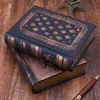 Leather Retro Vintage Diary Journal Notebook Blank Hard Cover Sketchbook Paper Stationery Travel School Sdudent Gifts 210611