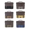 Высококачественная деловая сумка для ноутбука, парусиновый портфель, мужская сумка на плечо, 14, компьютерная сумка, винтажная сумка-мессенджер, 211102231Y