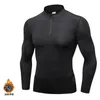 New lu yoga men's sports jacket men's running fitness clothes coach clothes half zipper training clothes lu-9005