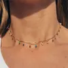 Chaînes 2022 Bohème Coloré Collier De Perles Pour Femmes Charmes Gland Clavicule Chaîne Chockers Bijoux Faits À La Main Cadeaux