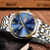 Lige luxe merk vrouwen roestvrij staal goud horloge vrouwen quartz klok dames sport waterdichte polshorloges relogio masculino 210517