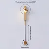 Wandlampen LED Goldene Lampe Kunst Kupfer Wandleuchte Eisen Leuchte Home Dekoration für Schlafzimmer Nachttisch Moderne Innentreppe Gang