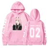 Herrtröjor tröjor anime hoodie noll två hoodied långärmad streetwear älskling i Franxx Men/Women unisex sport hoody tops 021523h