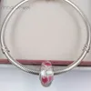 Bracelets porte-bonheur bricolage ﾠ bijoux pandora murano entretoise pour fabrication de bracelets coeur d'amour perle de verre pour femmes hommes cadeaux d'anniversaire fête de mariage