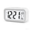 2021 Table Clock Smart Sensor Nightlight Digital Alarm Clock with Temperature Thermometer Silent Desk Bedside Wake Up Snooze