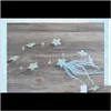 Smycken droppleverans 2021 ljusblå handgjorda pärlor med fjädrar, blommor, hårprydnader, bröllops huvudbonader, klänningar och aessorier SXNG3