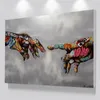 Graffiti Art Plakat Print Painting Street Art Urban Art na płótnie Ręczne zdjęcia ścienne do salonu Wystrój domu