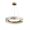 Luxe Water Patroon Glas Woonkamer LED Kroonluchter Lampen Retro Art Ronde Dining Slaapkamer Decor Hangende Lichtarmaturen