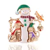 QD X0068 Weihnachtsblumenbrosche Broszka Bell Spilla Donna Bts Bijoux Noel Pins Kinderschmuck Frauen Broschen