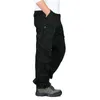 Mannen Cargo Pants Multi Pockets Militaire Tactische Broek Mannen Uitloper Streetwear Army Straight Slacks Casual Lange Broek 211201