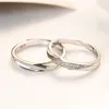 Anillos de racimo 925 Joyas de plata esterlina Mujeres y hombres ANIVERSARIO ANIVERSARIO Pareja de compromiso de bodas