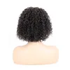 인간의 머리카락 AFRO Kinky 곱슬 가발 4 색 4 색에서 12 인치 150 % 밀도 Perruques de Cheveux Humains RQYA2008