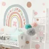 Funlife aquarelle arc-en-ciel pépinière fleur arc-en-ciel Stickers muraux amovible Wallpapper pour salle de bain cuisine dosseret décoration murale 210929
