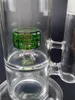 12 tums grön glasolja DAB Rigger vatten Bong Hookah med filter Rökning Pipe Tobacco Tillbehör