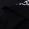 Boyut S-2XL erkek T-Shirt Moda Yaz Mektup Baskı Adam Tee Üst Streetwear Siyah Beyaz Hip Hop T Shirt