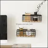 Hooks Housekeeping Organization Garden hooks Rails Ins Style Iron Storage Baskets WallMounted Racks Metal Organizer Wood Shelf 4427914