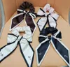 10 스타일 디자이너 편지 인쇄 꽃 Bowknot 대장 헤어 타이 로프 여성 Scrunchies Hairbands 탄성 고무 밴드 포니 테일 홀더 Headwrap 도매